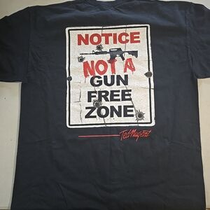 Vintage Ted Nugent T Shirt Spirit Of The Wild Black Graphic Shirt Size XL